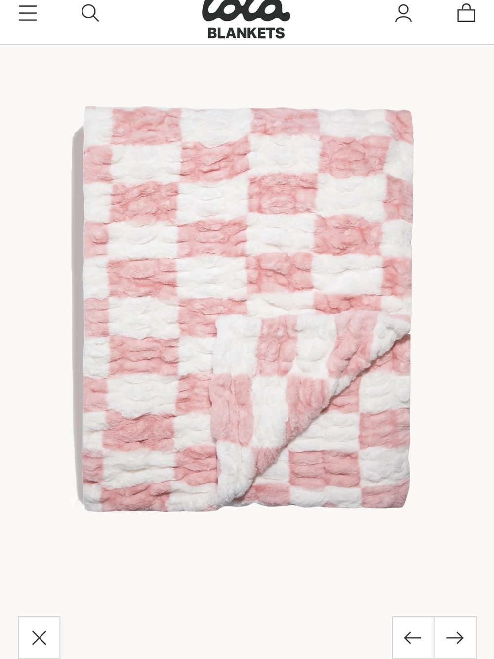 Lola Pink and White Check Created in collaboration with the Morgan Presse